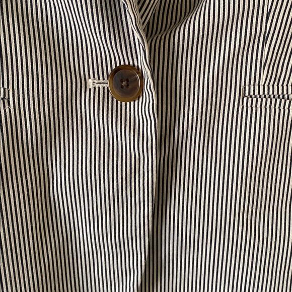 J Crew Striped Blazer with Button Closure Size 00 - Picture 3 of 7
